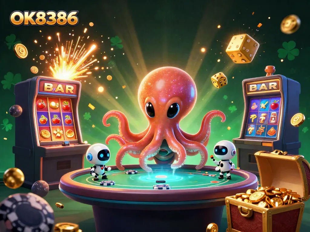 Engage in thrilling gambling action at OK8386 with dynamic casino elements and exciting characters.
