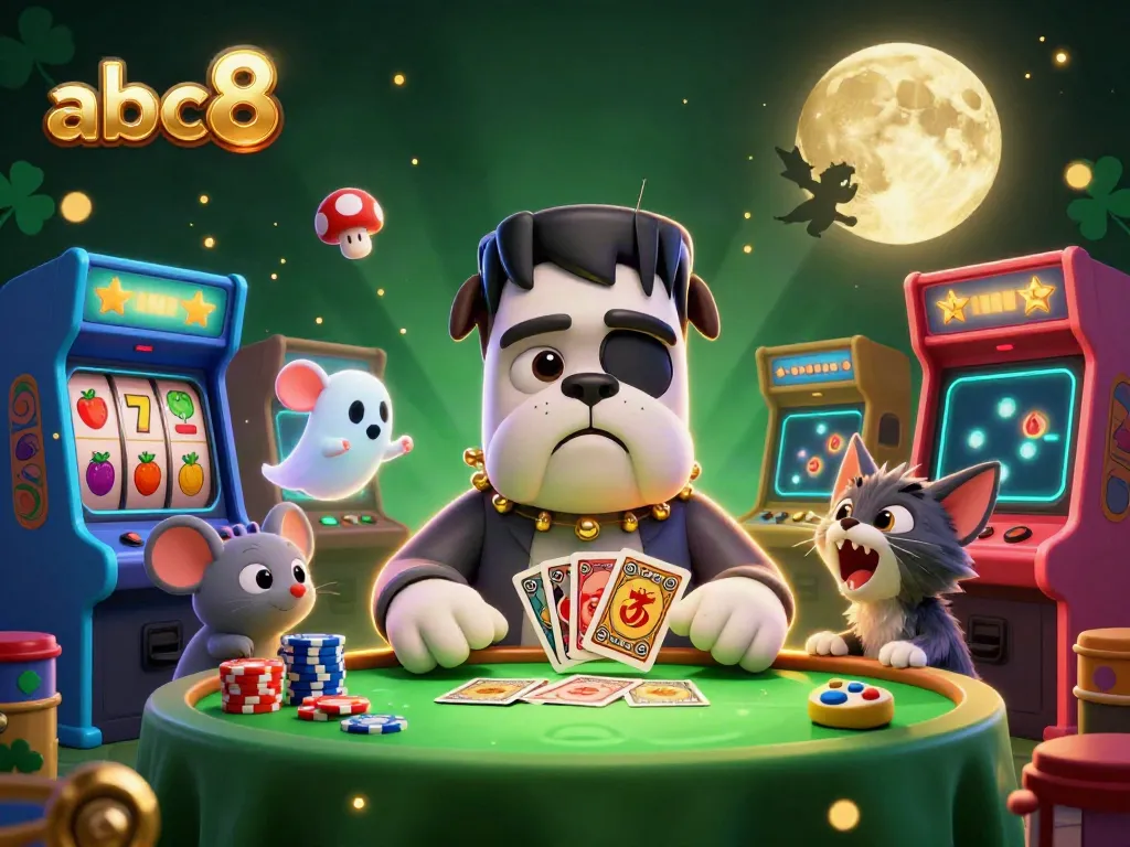 Deal cards with a playful vibe at abc8's immersive casino experience featuring engaging game elements.