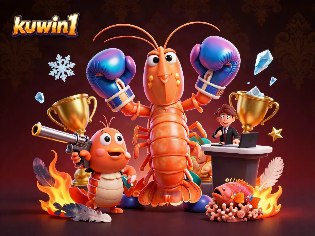 Kuwin1 promotes intense cockfighting excitement featuring vibrant characters and dynamic elements.