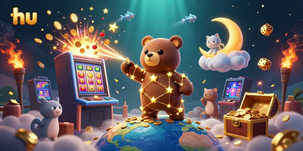 Engage in exciting gameplay at hu, featuring vibrant characters and casino elements in an immersive scene.