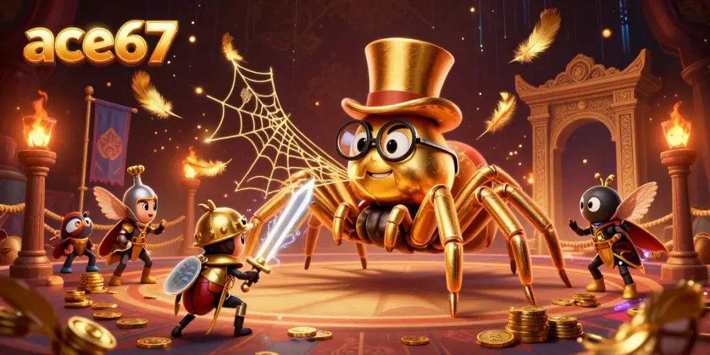 Engage with ace67 in a vibrant casino scene featuring dynamic characters and captivating elements.