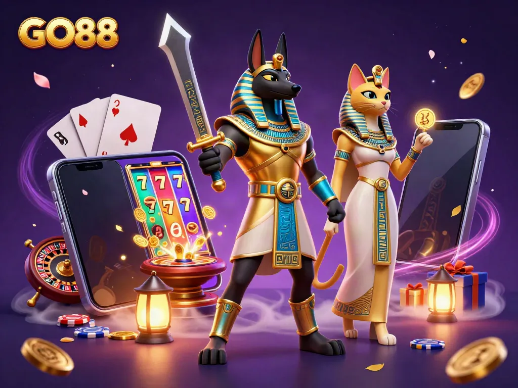 Engage with GO88 through thrilling slot games and legendary Egyptian characters.