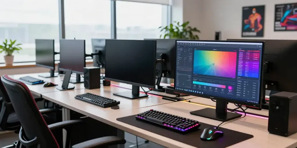 erigo4d gaming development workspace with analytics and design tools