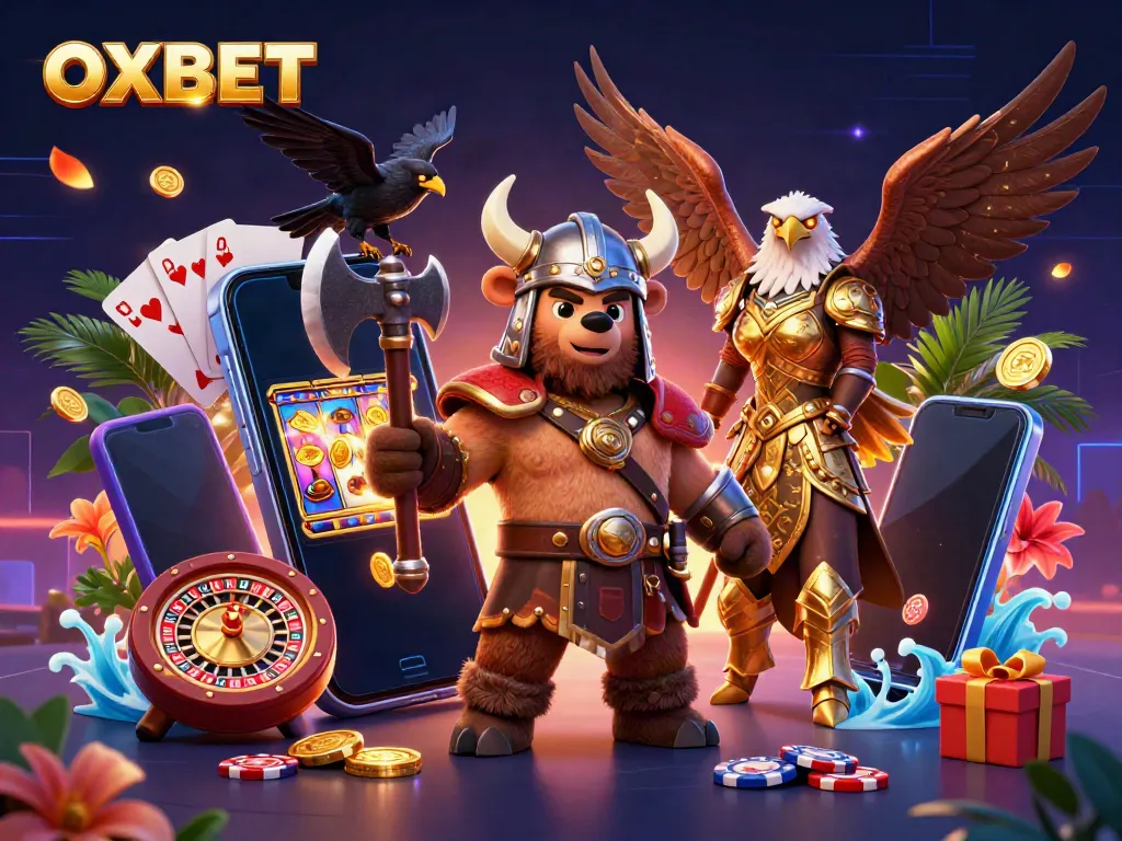 Experience OXBET's vibrant casino action with Vikings, eagles, and interactive slot games