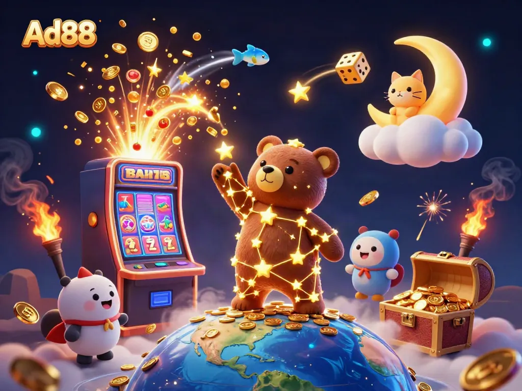 Experience Ad88's thrilling casino atmosphere with winning jackpots and vibrant gaming action.