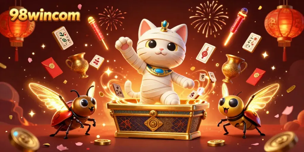 Experience thrilling gaming action at 98wincom with dynamic characters and exciting casino elements.