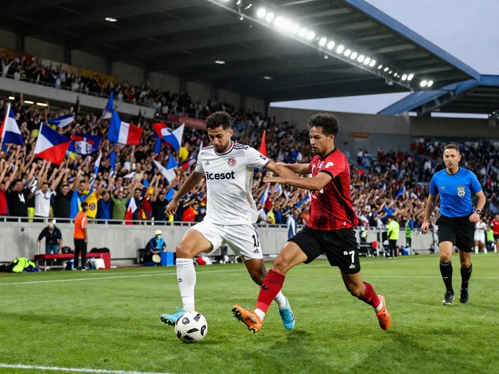 Exciting action from a soccer match illustrating the thrill of TOP10FOOTBALL.