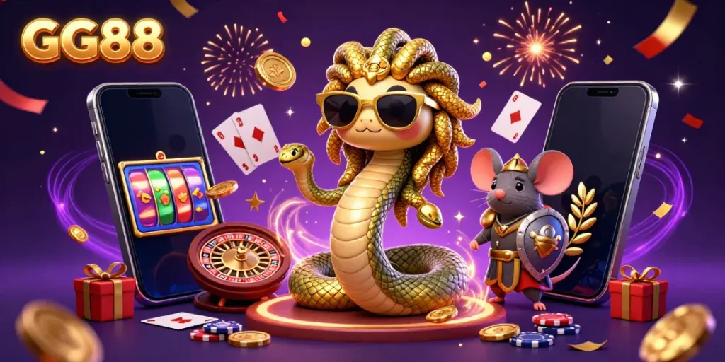 Engage in thrilling gameplay at GG88 with exciting slot games and colorful casino visuals.